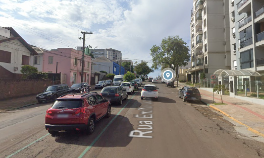 O criminoso não foi longe.